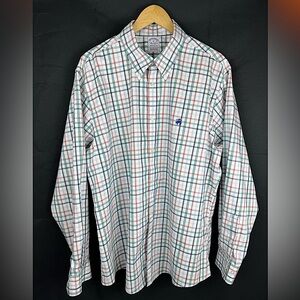 Brooks Brothers Men's Non-Iron Stretch Oxford Sport Shirt Multi-Color Check